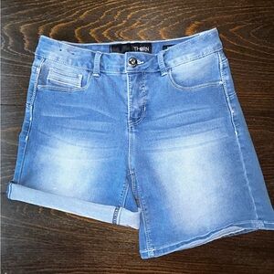 THORN mid ride stretch denim jean shorts 136580 size 8